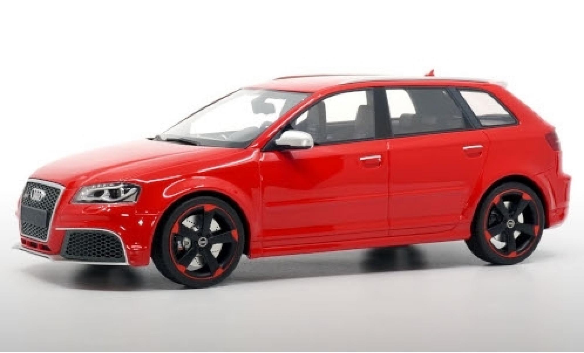 Audi RS3 1/18 DNA Collectibles Sportback (8P) red 2011 avec black jantes diecast model cars