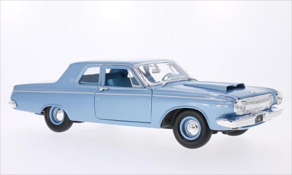 Dodge 330 1/18 Maisto metallic blue 1963 diecast model cars