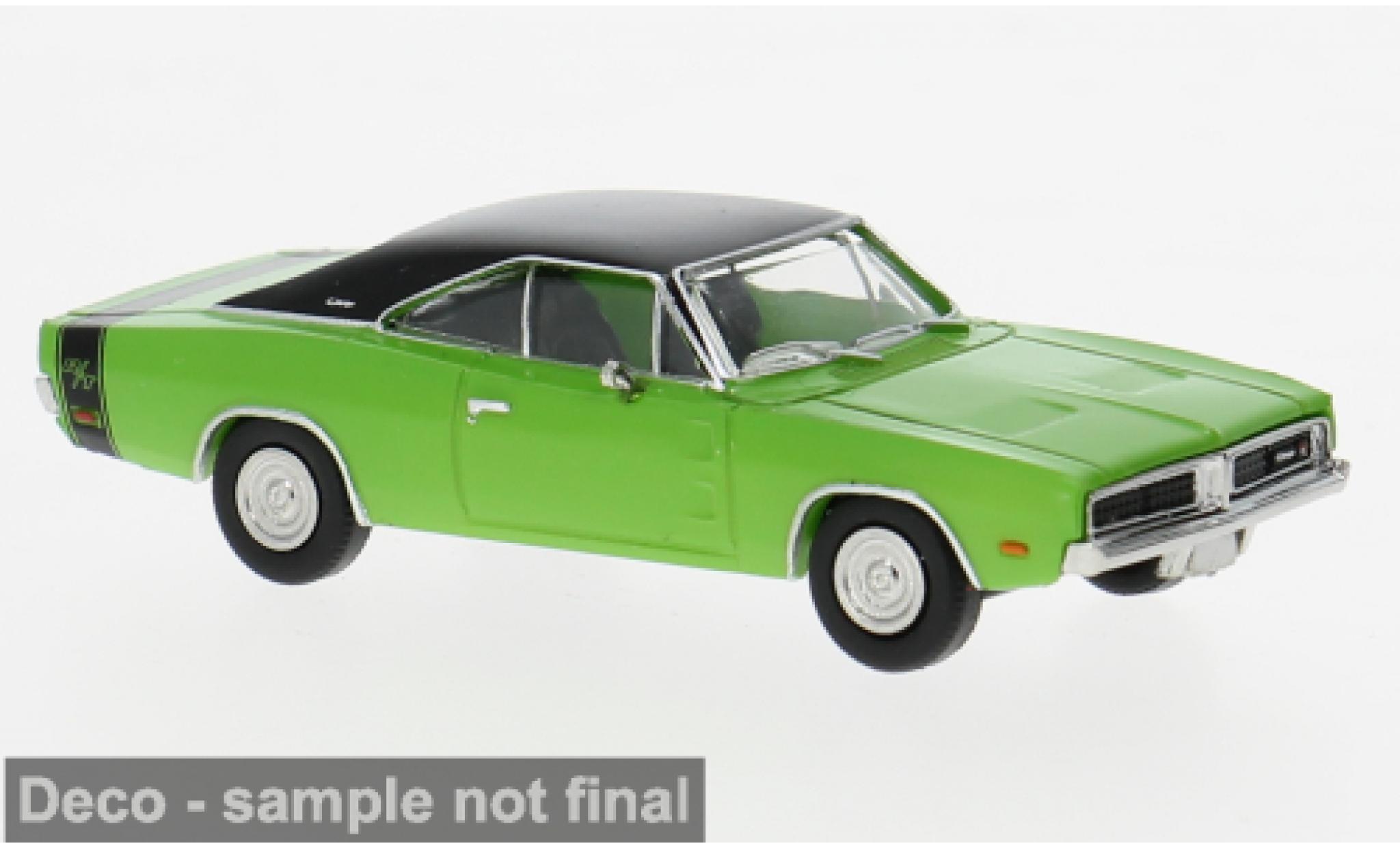 Dodge Charger 1/87 Brekina green/black 1969 1:87 diecast model cars