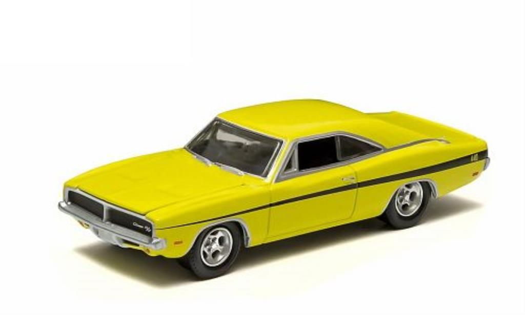Dodge Charger 1/64 Greenlight R/T yellow 1969 diecast model cars
