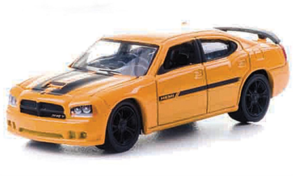 Dodge Charger 1/64 Greenlight SRT8 Custom yellow/black mit Zusatzfelgen 2010 diecast model cars
