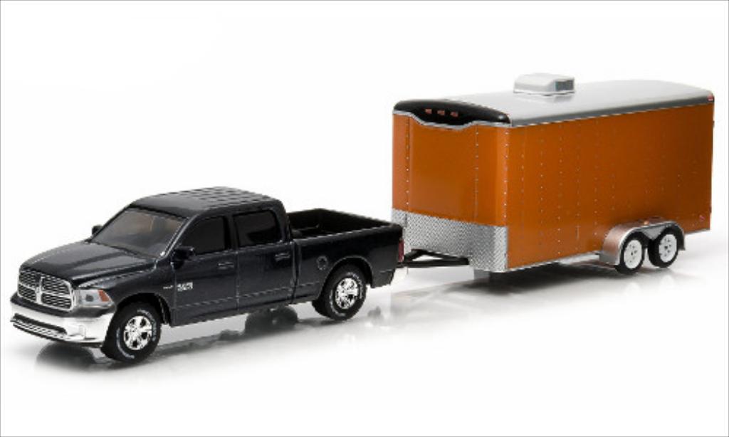 Dodge RAM 1/64 Greenlight 1500 mit 2-Achs-Autotransporthanger 2014 diecast model cars
