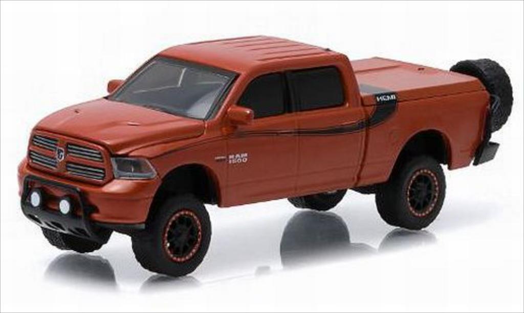 Dodge RAM 1/64 Greenlight 1500 Sport metallic brown/black 2014 diecast model cars