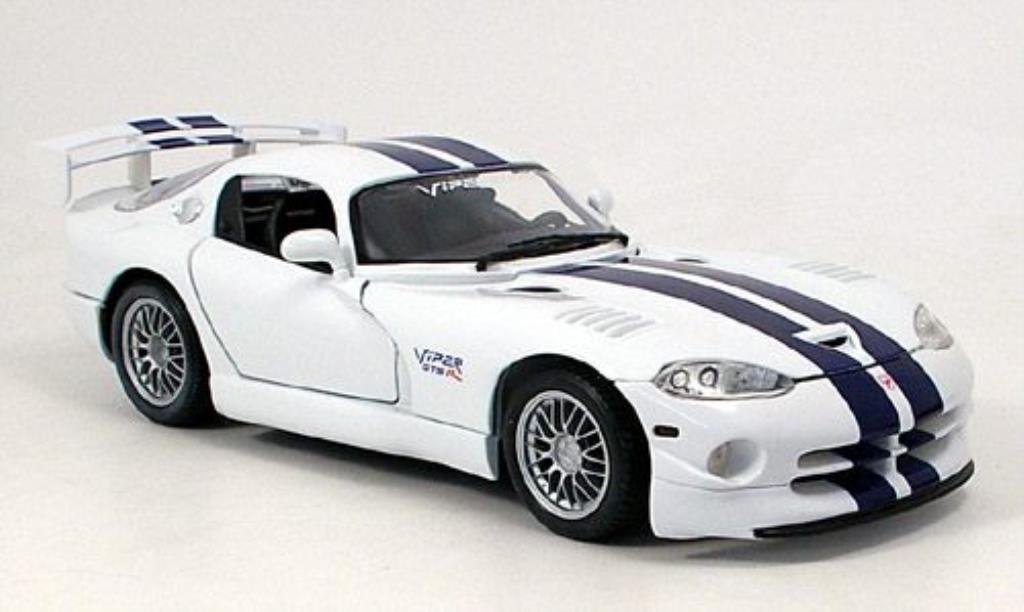 Dodge Viper 1/18 Maisto GT2 blue-white diecast model cars