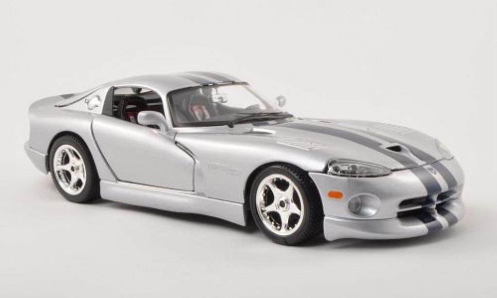 Dodge Viper GTS 1/18 Burago GTS Coupe grey/blue diecast model cars