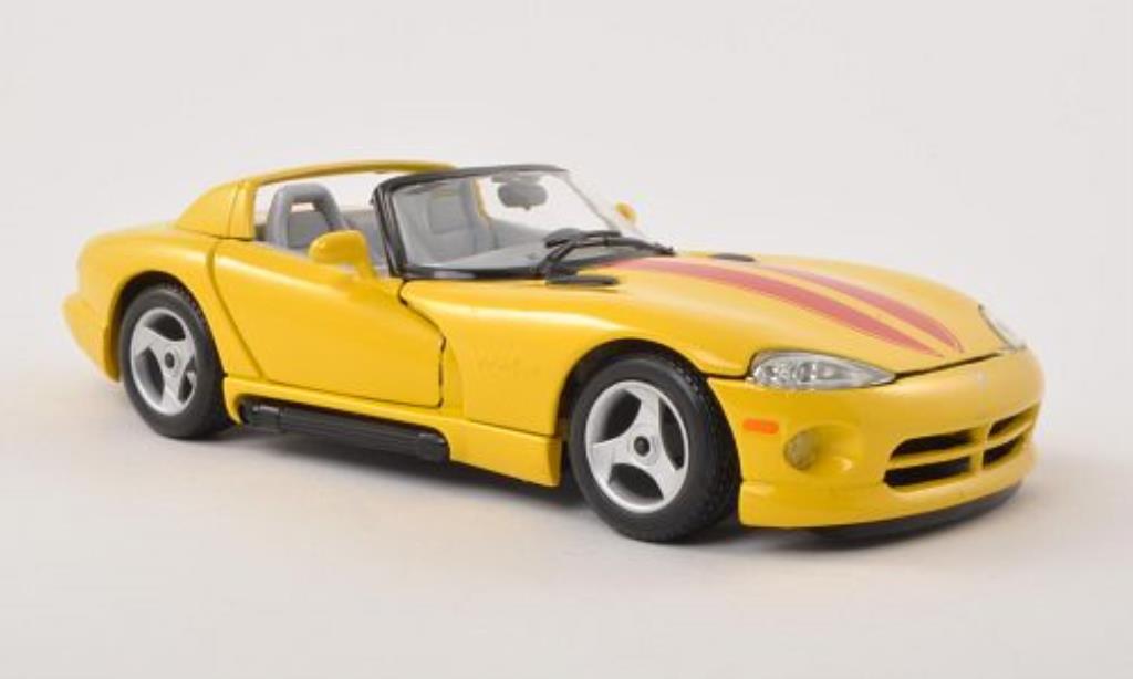 Dodge Viper 1/24 Burago RT/10 yellow/red diecast model cars