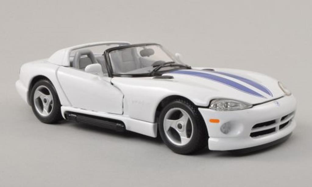 Dodge Viper 1/24 Burago RT/10 white/blue diecast model cars