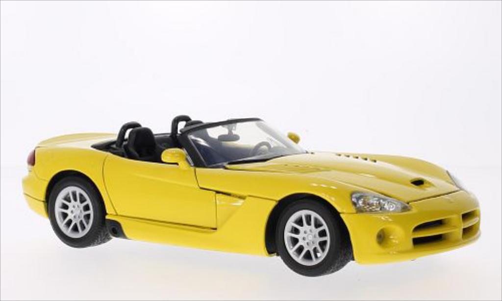 Dodge Viper 1/18 Motormax SRT-10 yellow 2003 diecast model cars