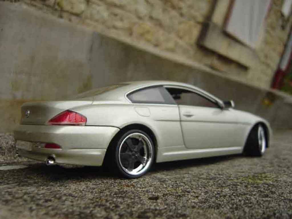 Bmw 645 Cabriolet E63 ci coupe grey metallized jantes blacks 1/18 Hot Wheels