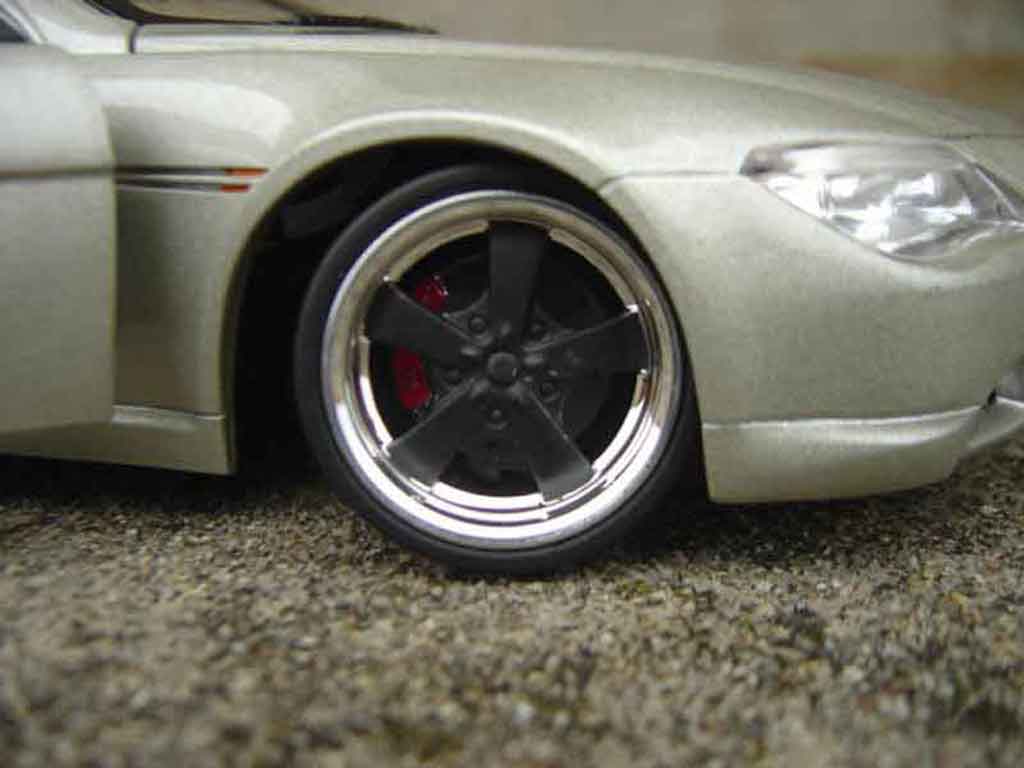 Bmw 645 Cabriolet E63 ci coupe grey metallized jantes blacks 1/18 Hot Wheels