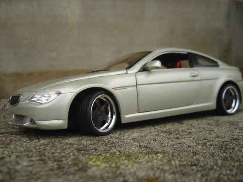 Bmw 645 Cabriolet E63 ci coupe grey metallized jantes blacks 1/18 Hot Wheels