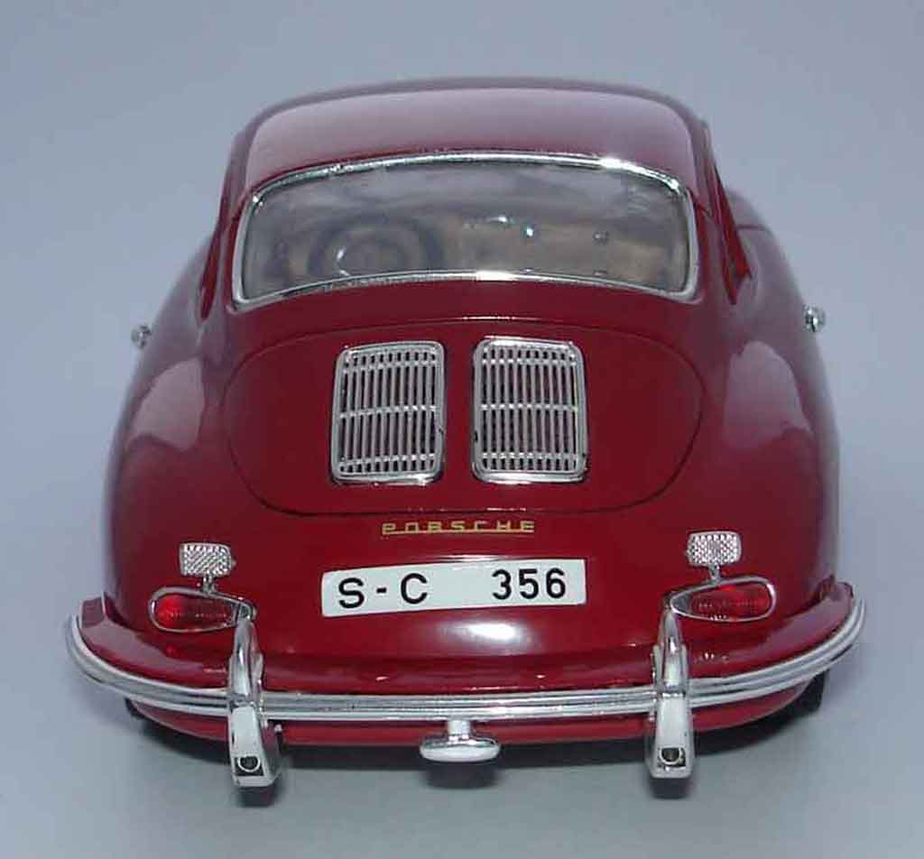 Porsche 356 B B B coupe red 1/18 Burago