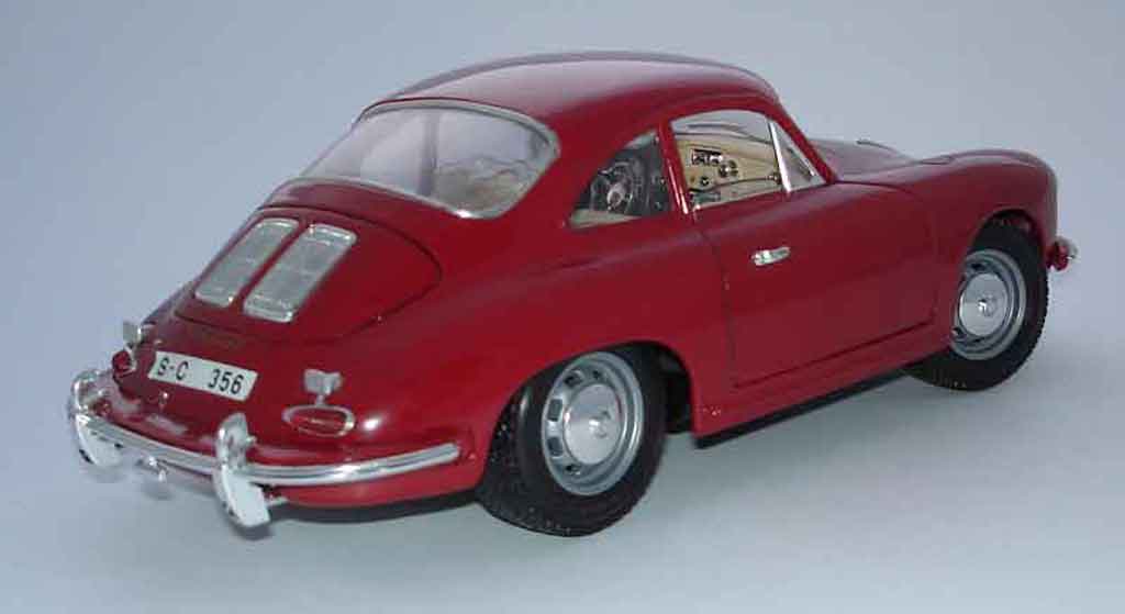 Porsche 356 B B B coupe red 1/18 Burago
