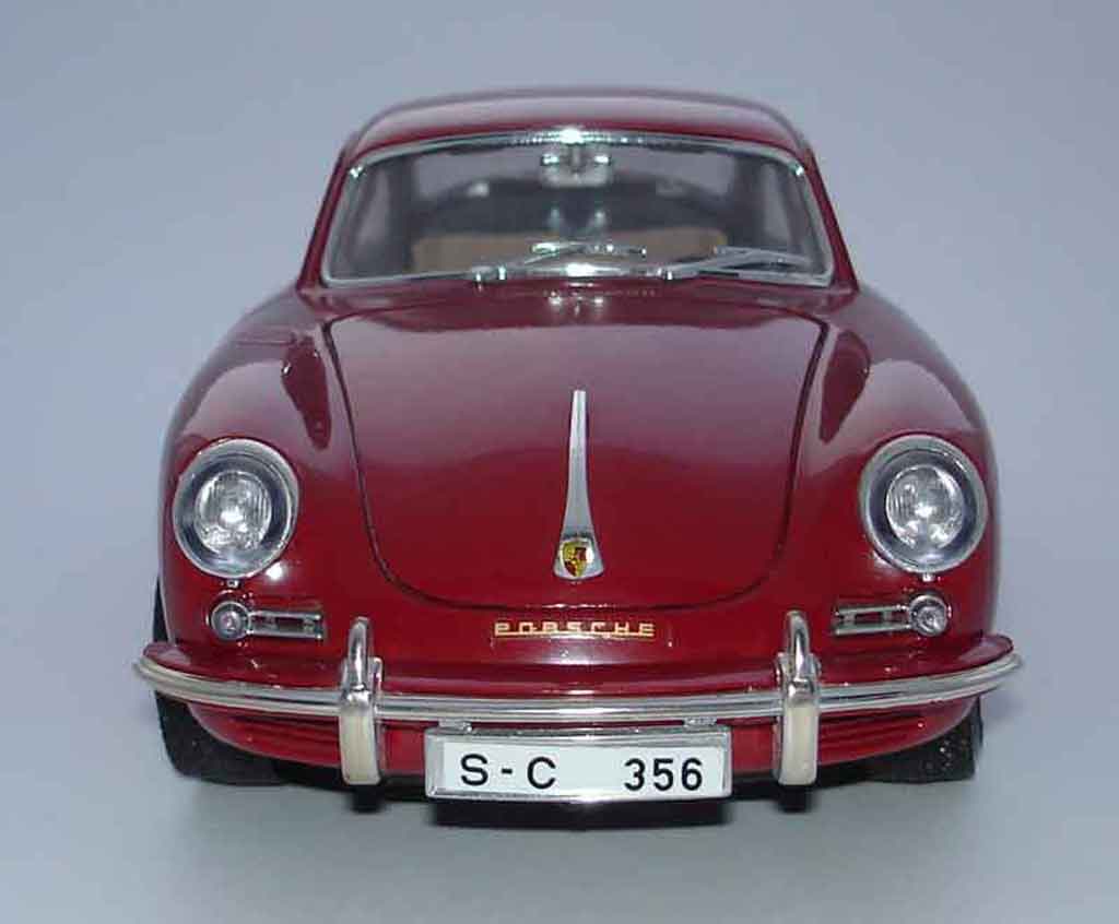 Porsche 356 B B B coupe red 1/18 Burago