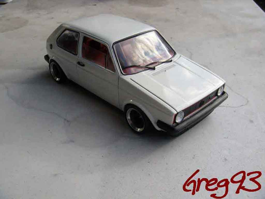 Volkswagen Golf GTI jantes ATS tuning white 1/18 Solido