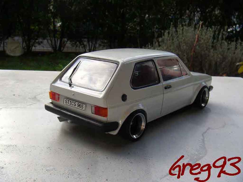 Volkswagen Golf GTI jantes ATS tuning white 1/18 Solido