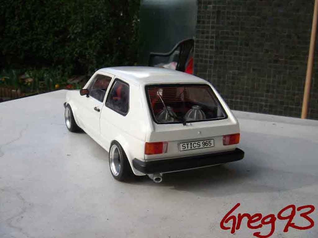 Volkswagen Golf GTI jantes ATS tuning white 1/18 Solido