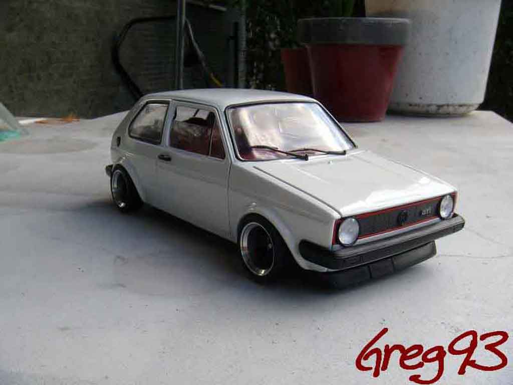 Volkswagen Golf 1 GTI 1/18 Solido jantes ATS 1 GTI tuning white diecast model cars