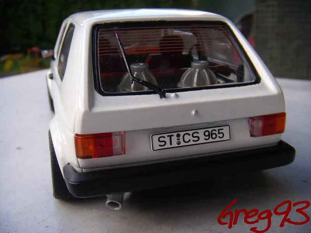 Volkswagen Golf GTI jantes ATS tuning white 1/18 Solido