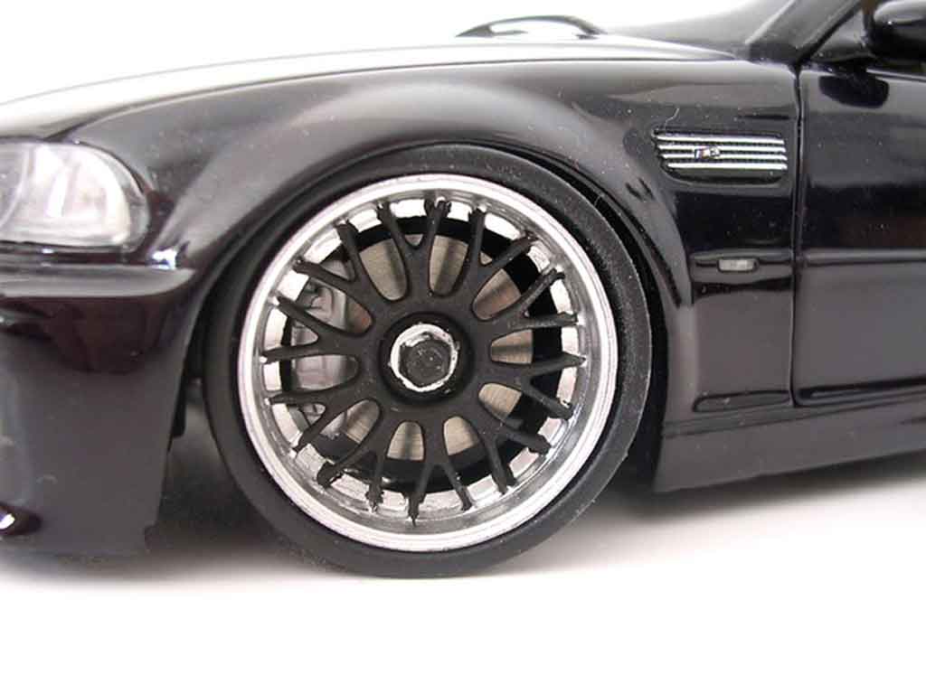 Bmw M3 Cabriolet E46 black jantes bbs 1/18 Kyosho