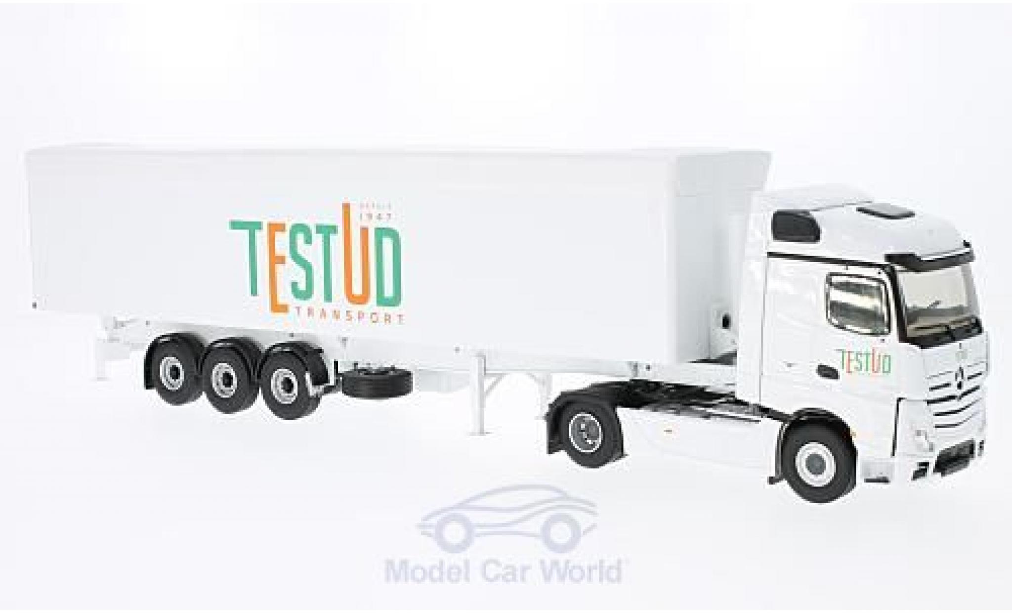 Mercedes Actros 1/43 Eligor 2 Streamspace white Testud Transport ohne Vitrine diecast model cars