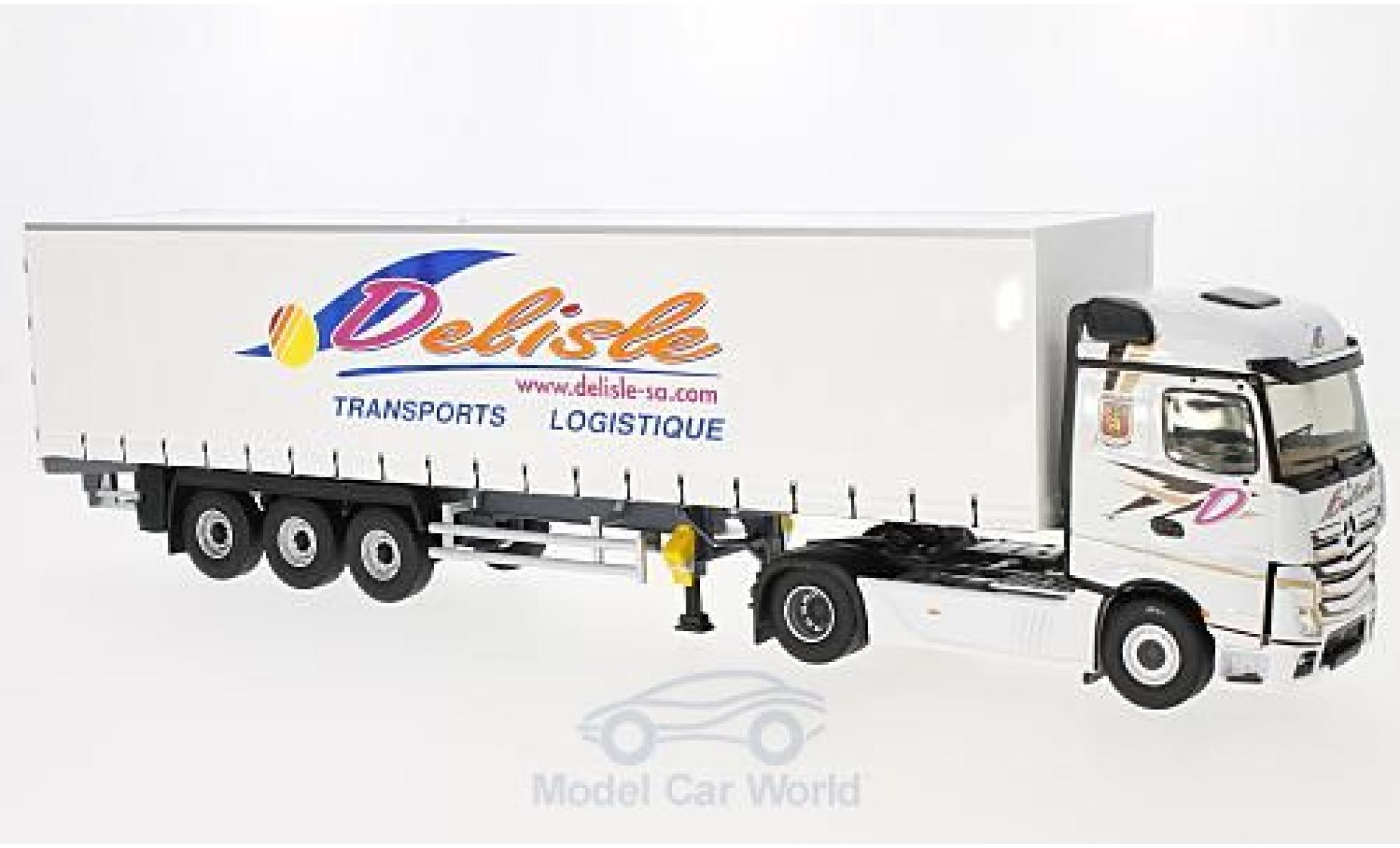 Mercedes Actros 1/43 Eligor 2 Tautliner Transports Delisle ohne Vitrine diecast model cars