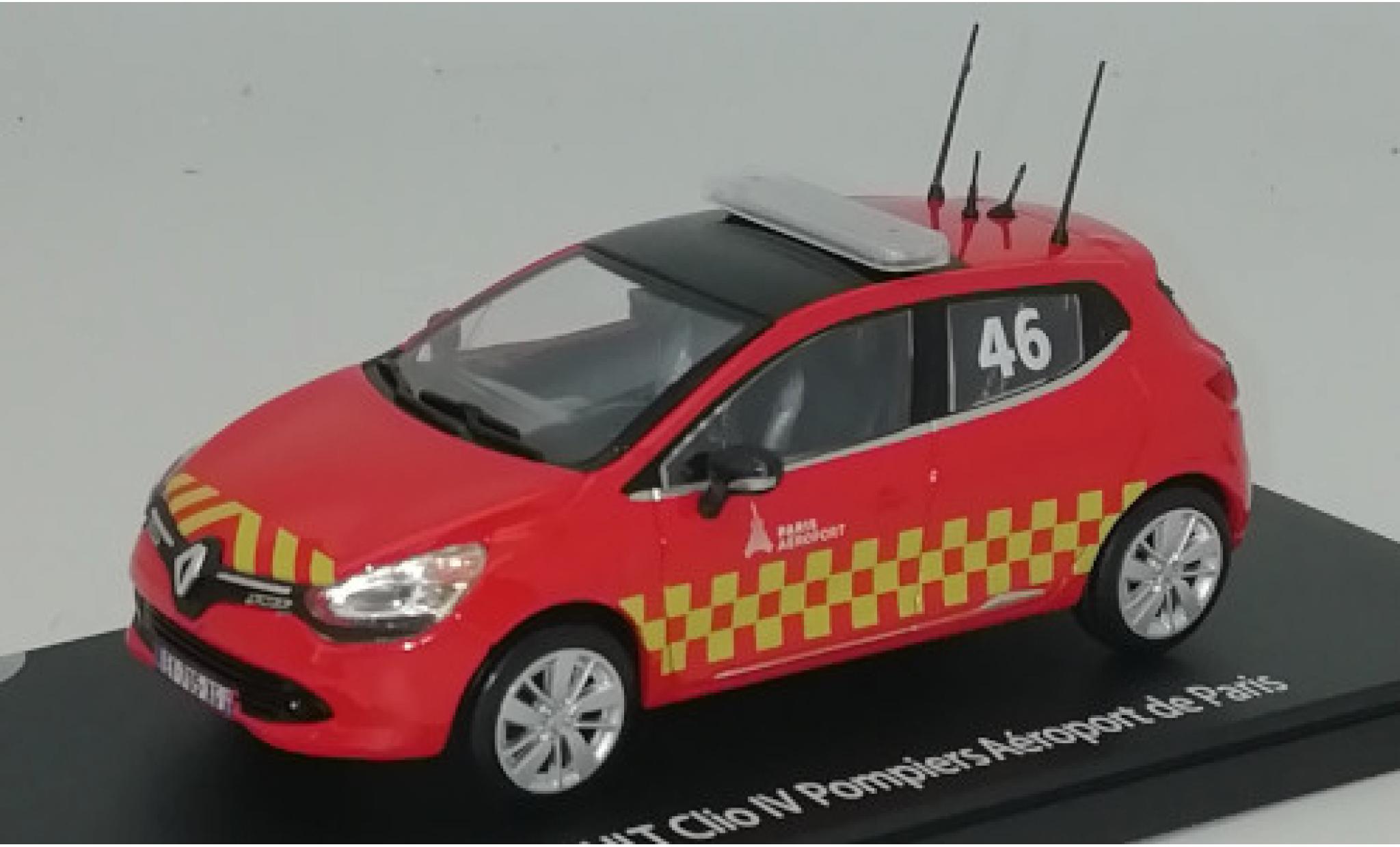 Renault Clio 1/43 Eligor IV Fire brigade - Aeroport de Paris 2014 No.46 diecast model cars