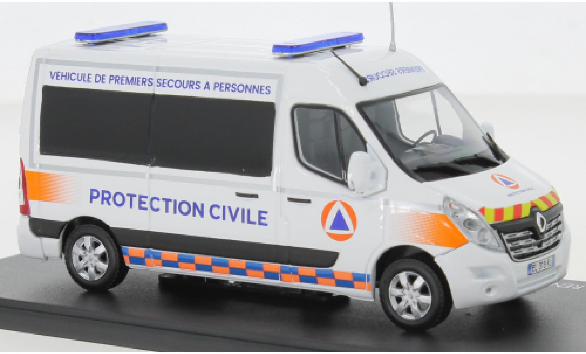 Renault Master 1/43 Eligor Kasten Premiers Secours - Predection Civile 2014 diecast model cars