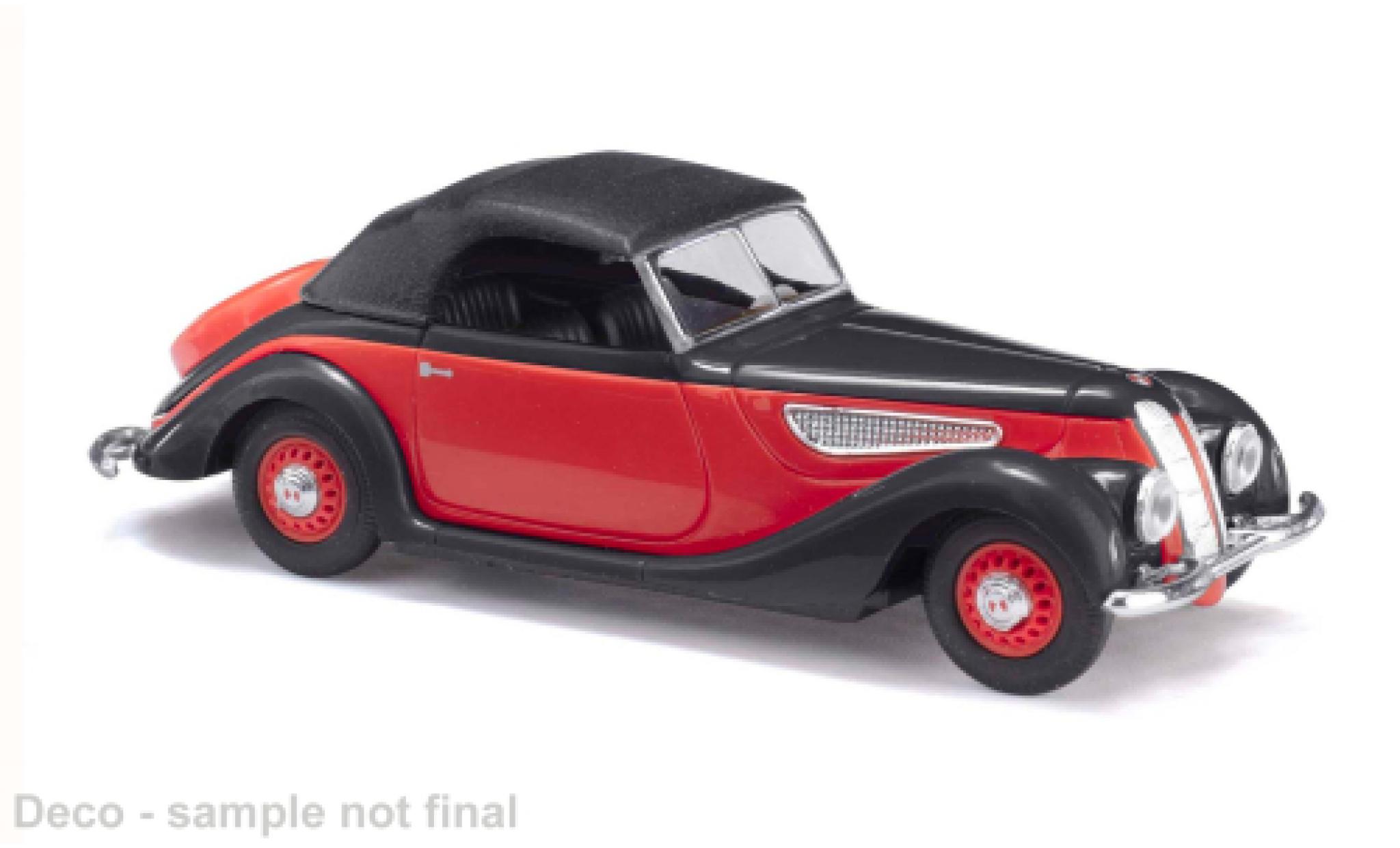 EMW 327 1/87 Busch Convertible red/black 1952 1:87 diecast model cars