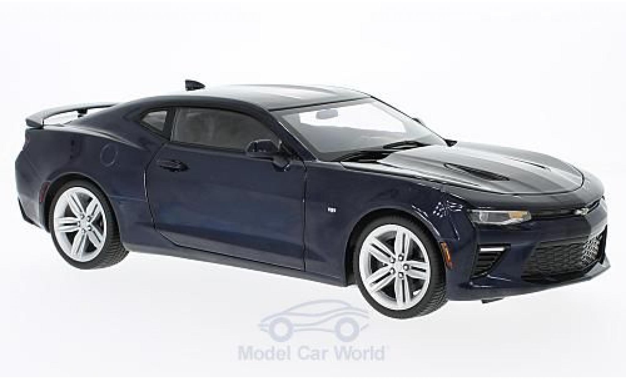 Chevrolet Camaro 1/18 Ertl SS metallic blue 50th Anniversary 2016 ohne Vitrine diecast model cars