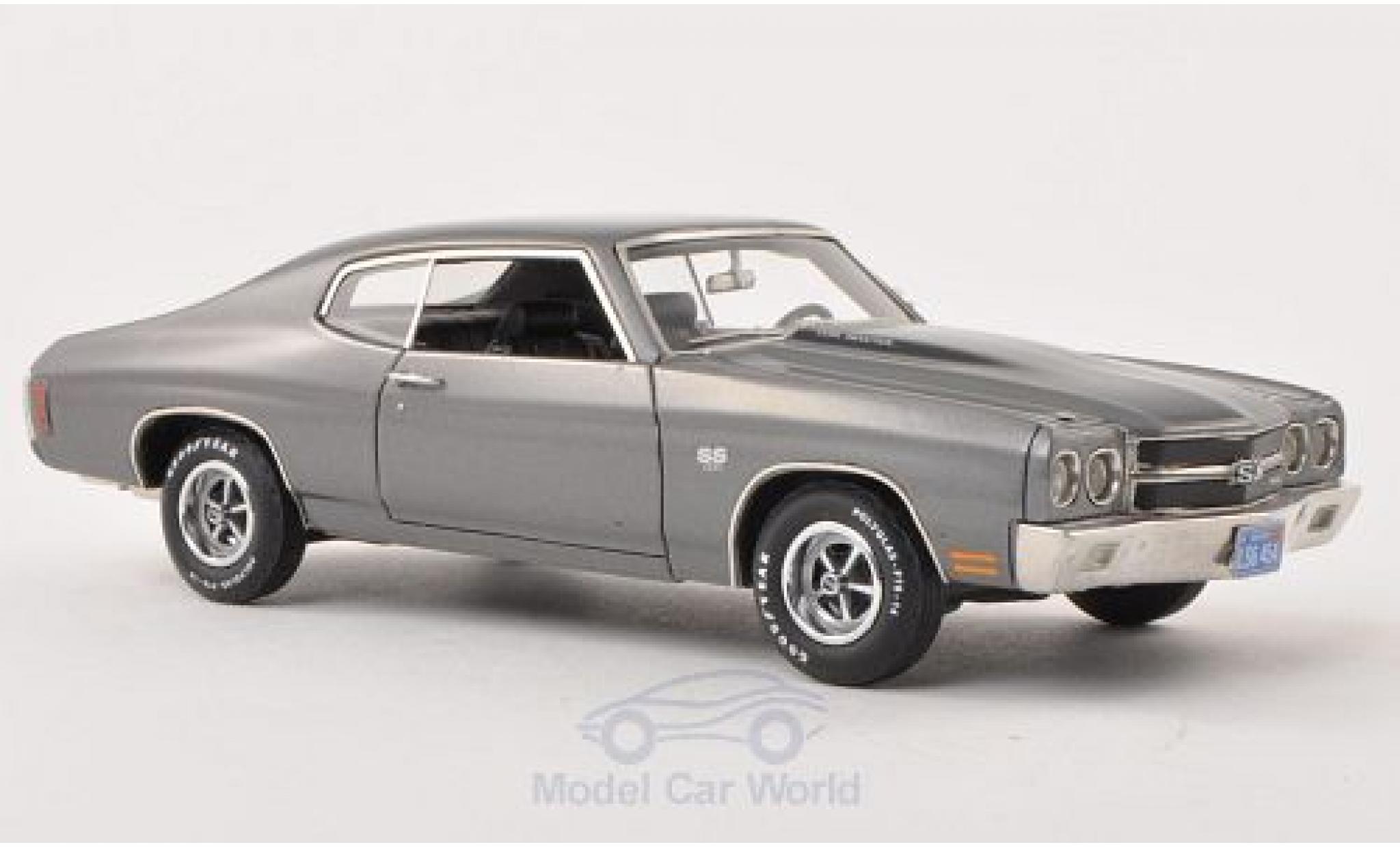 Chevrolet Chevelle 1970 1/43 Ertl SS 454 metallic grey/matt-black 1970 diecast model cars