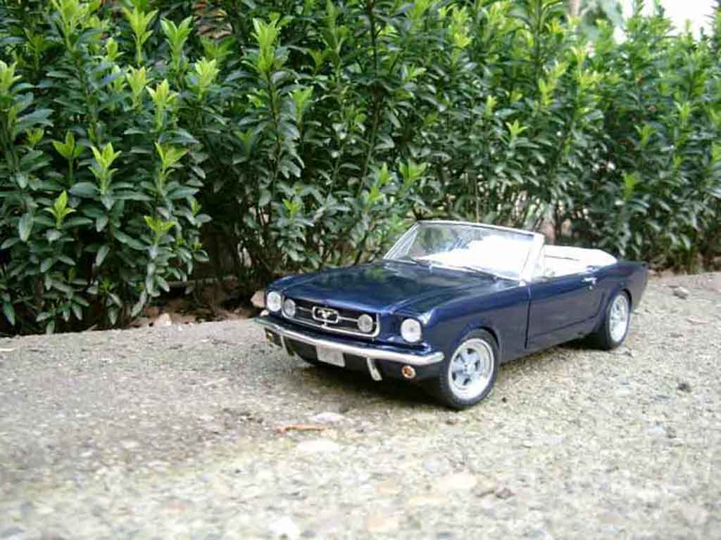 Ford Mustang 1965 1/18 Jouef 1965 cabriolet blue diecast model cars