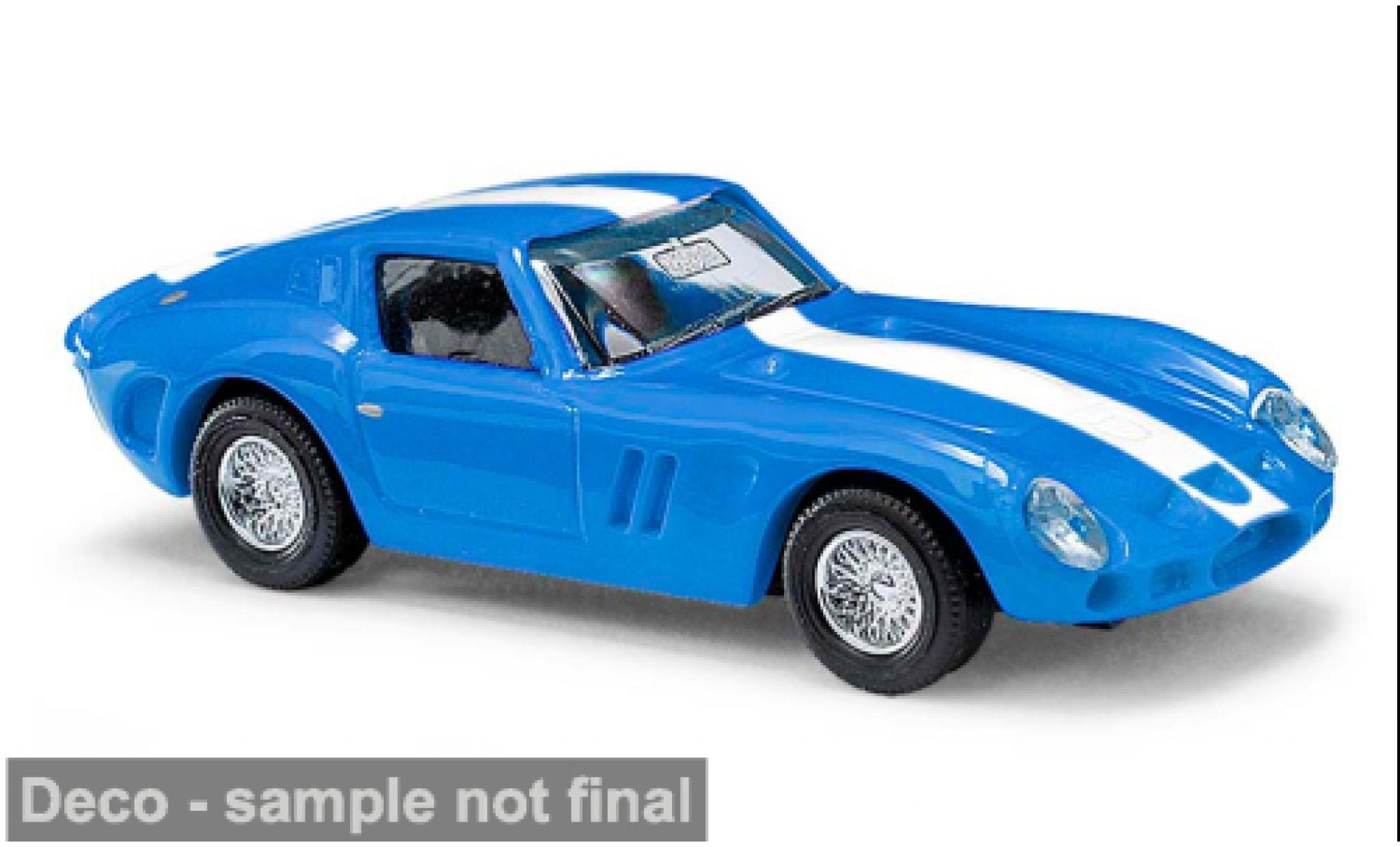 Ferrari 250 1/87 Busch GTO blue/white 1962 1:87 diecast model cars