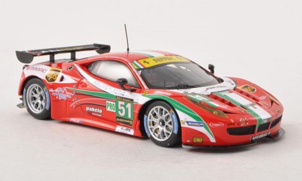 Ferrari 458 Italia 1/43 Fujimi Italia GT2 No.51 AF Corse 24h Le Mans 2013 /M.Malucelli diecast model cars