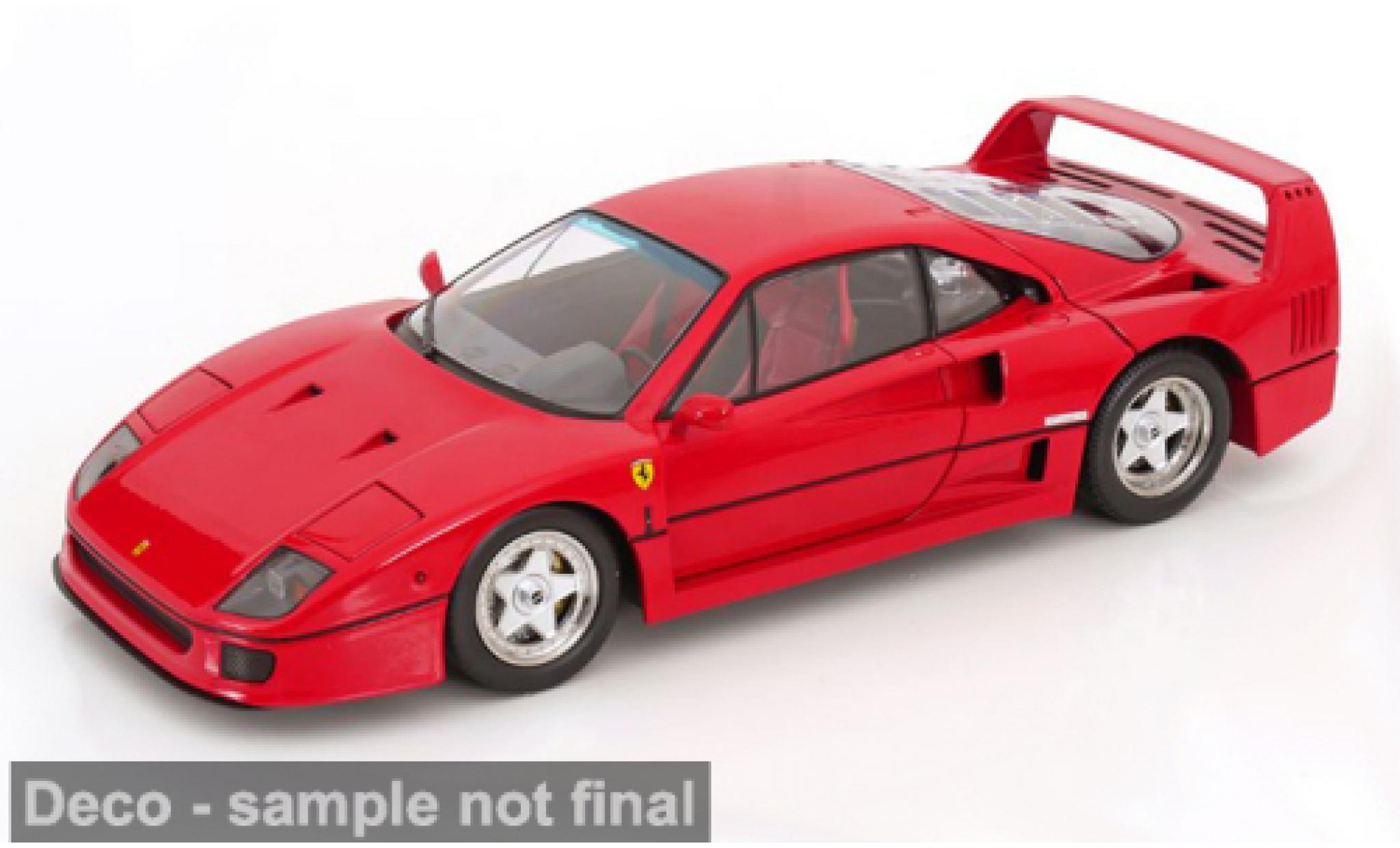 Ferrari F40 1/12 KK Scale red 1987 1:12 diecast model cars