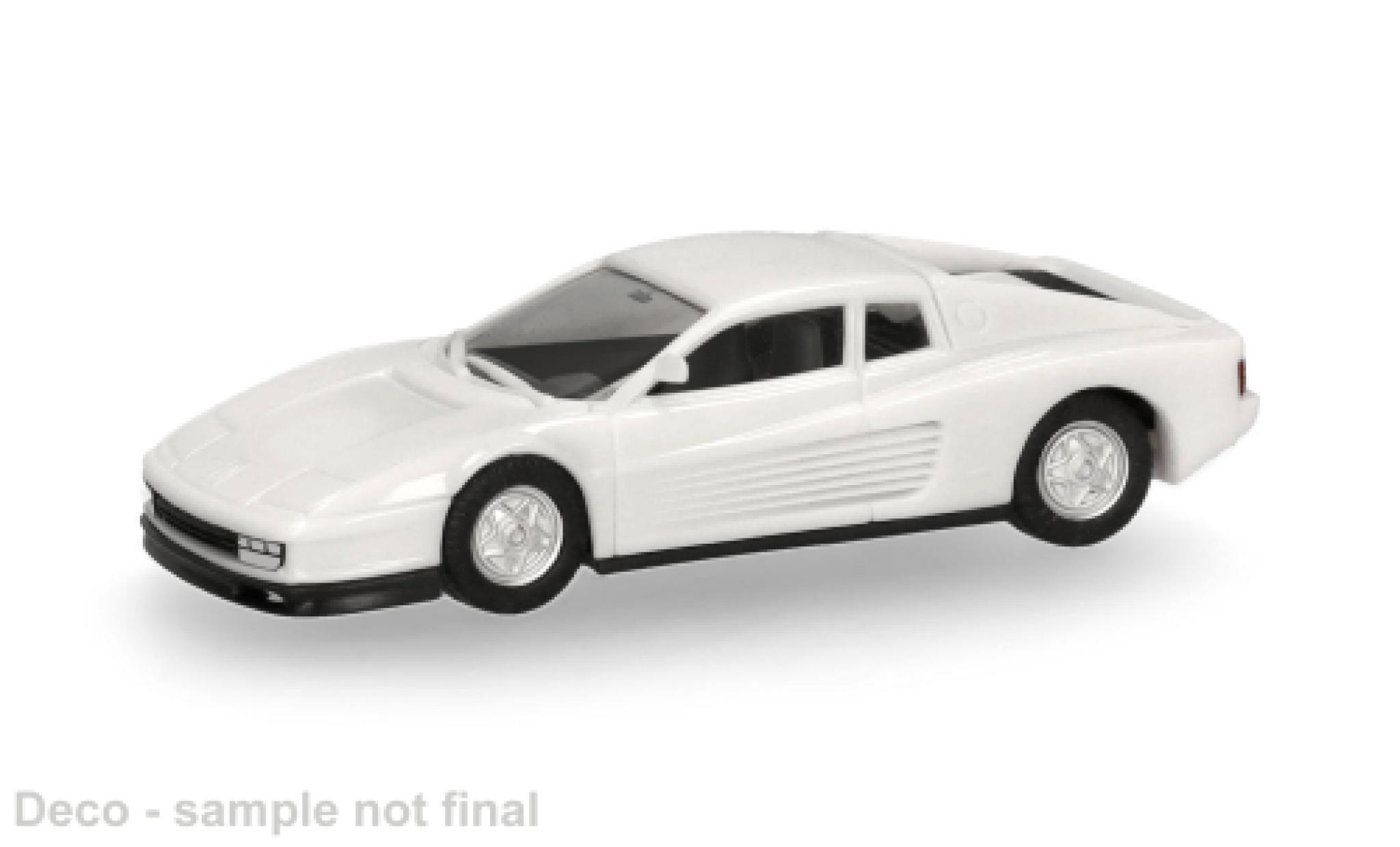 Ferrari Testarossa 1/87 Herpa white 1:87 diecast model cars