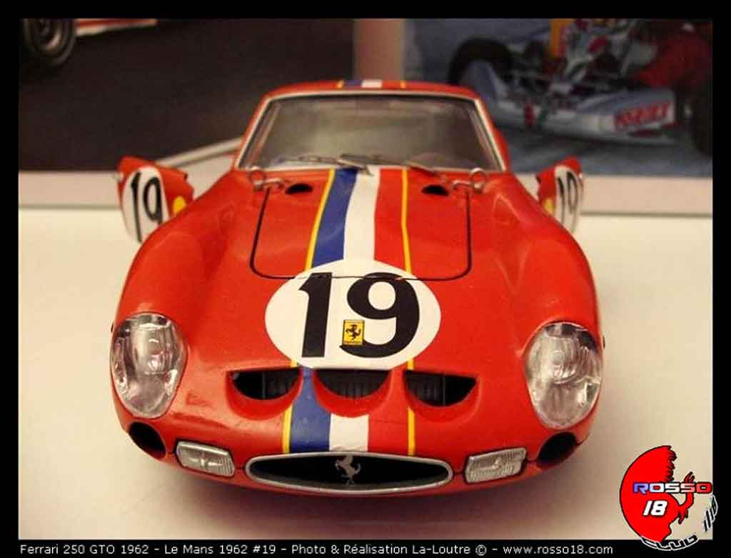 Ferrari 250 GTO 1962 le mans #19 1/18 Burago