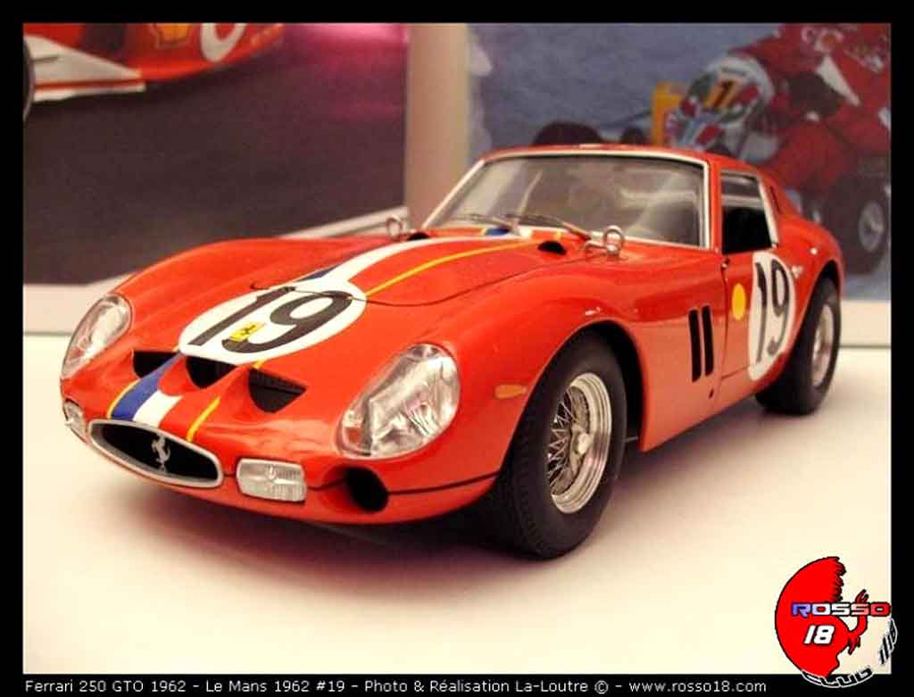 Ferrari 250 GTO 1962 le mans #19 1/18 Burago
