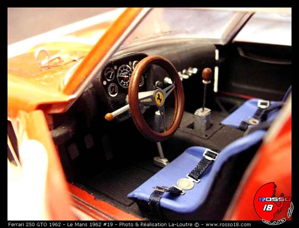 Ferrari 250 GTO 1962 le mans #19 1/18 Burago
