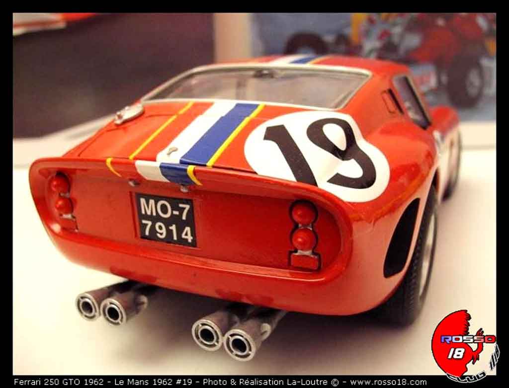 Ferrari 250 GTO 1962 1/18 Burago GTO 1962 le mans #19 diecast model cars