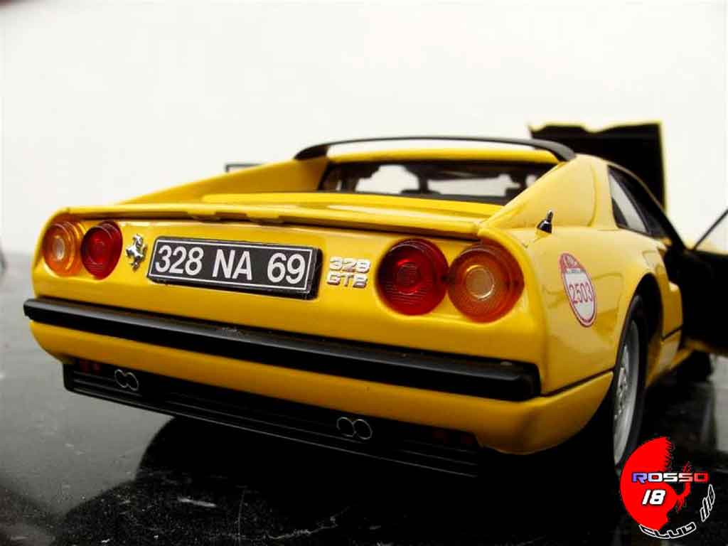 Ferrari 328 GTB 1/18 Kyosho GTB yellow 60 relay #2503 diecast model cars