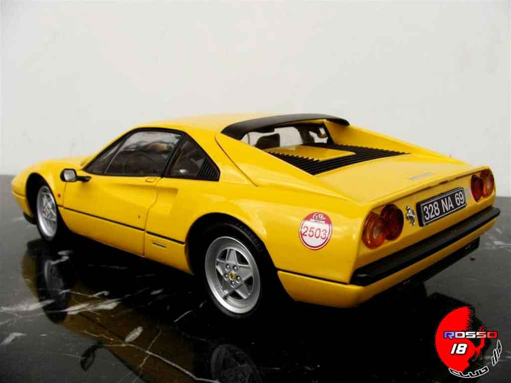 Ferrari 328 GTB yellow 60 relay #2503 1/18 Kyosho