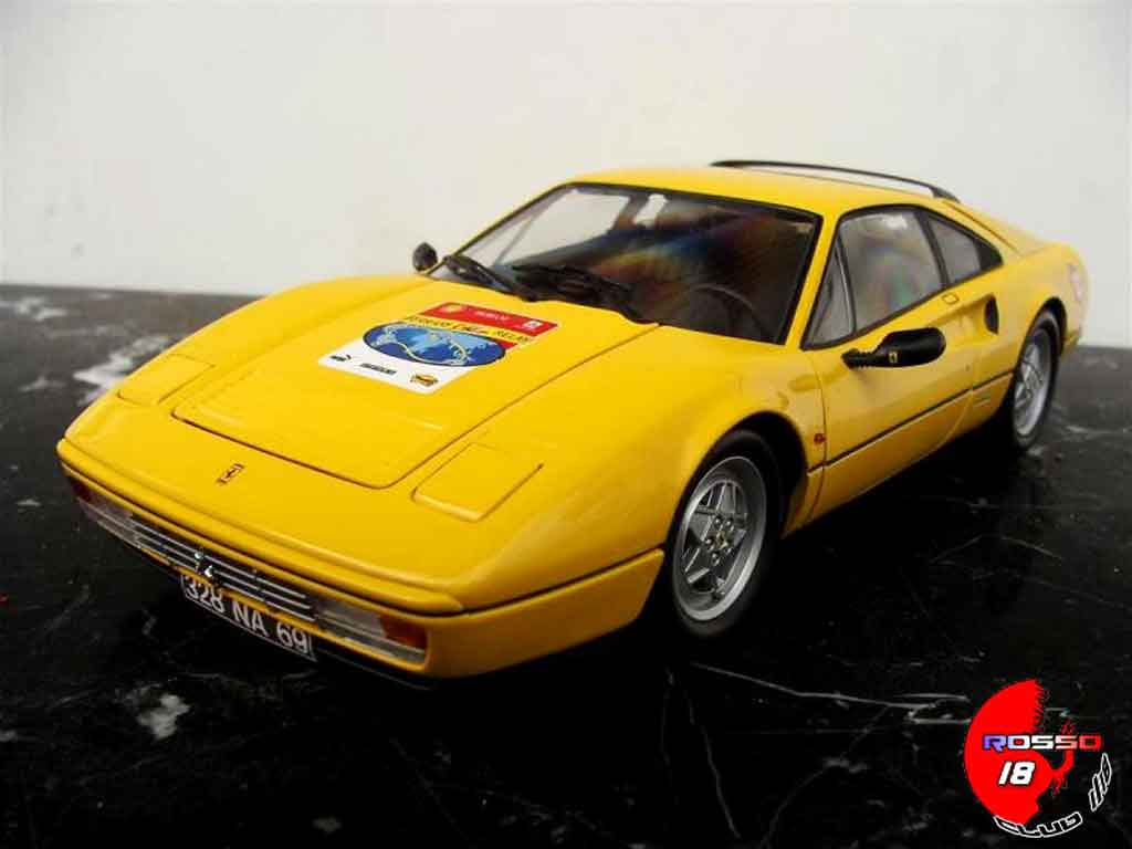 Ferrari 328 GTB yellow 60 relay #2503 1/18 Kyosho