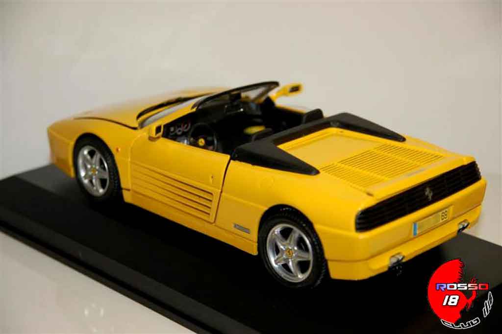 Ferrari 348 Spider yellow 1/18 Mira