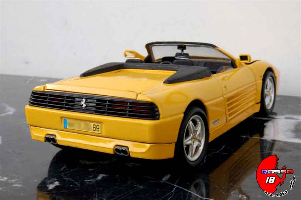 Ferrari 348 Spider 1/18 Mira Spider yellow diecast model cars