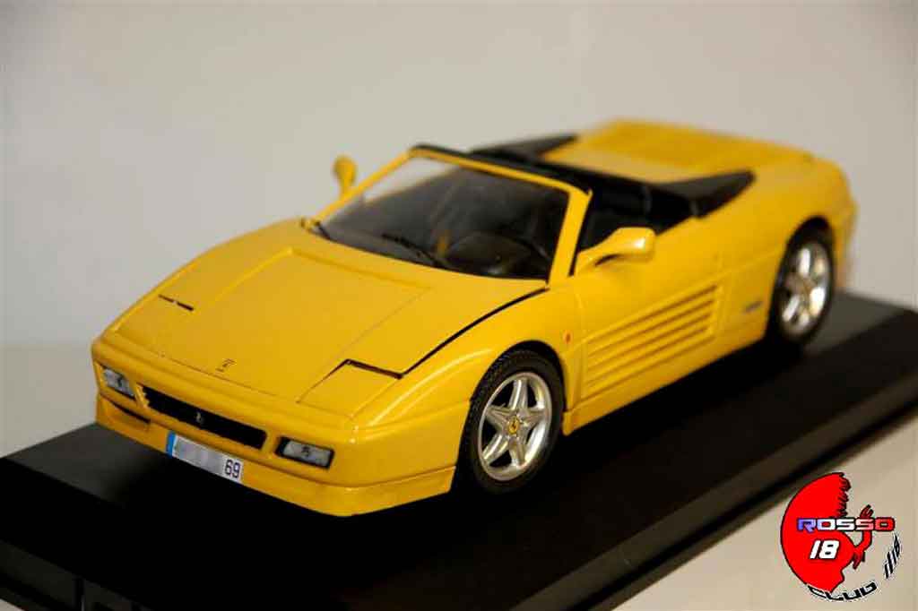 Ferrari 348 Spider yellow 1/18 Mira