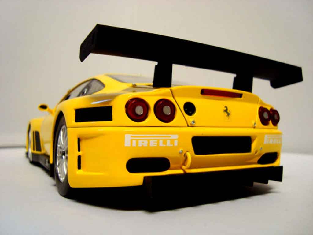 Ferrari 575 GTC 1/18 Kyosho GTC evoluzione 2005 yellow diecast model cars