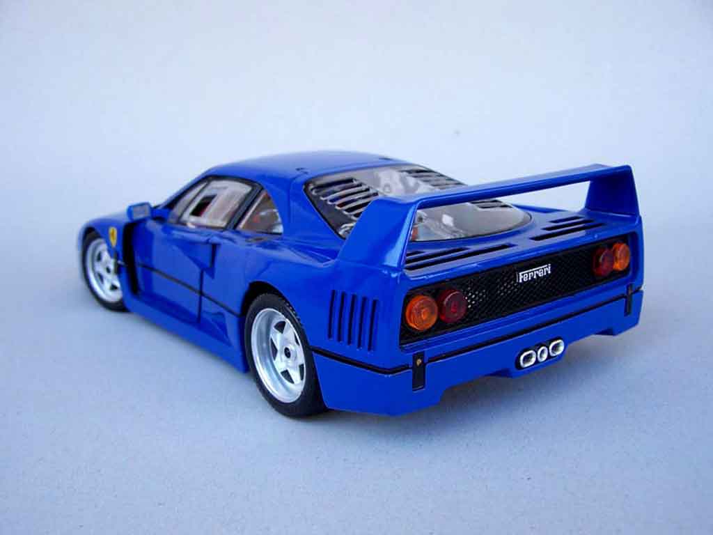 Ferrari F40 Coupe stradale blue rfr sport 1/18 Burago