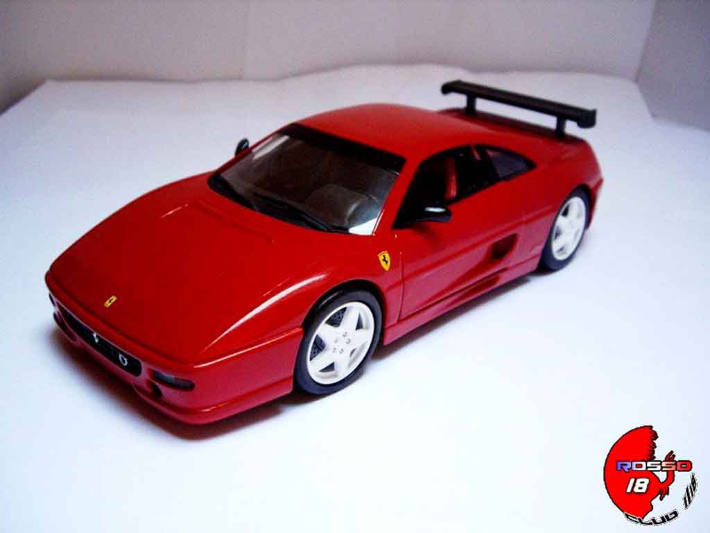 Ferrari F355 Berlinetta 1/18 Hot Wheels Saloontta challenge red diecast model cars