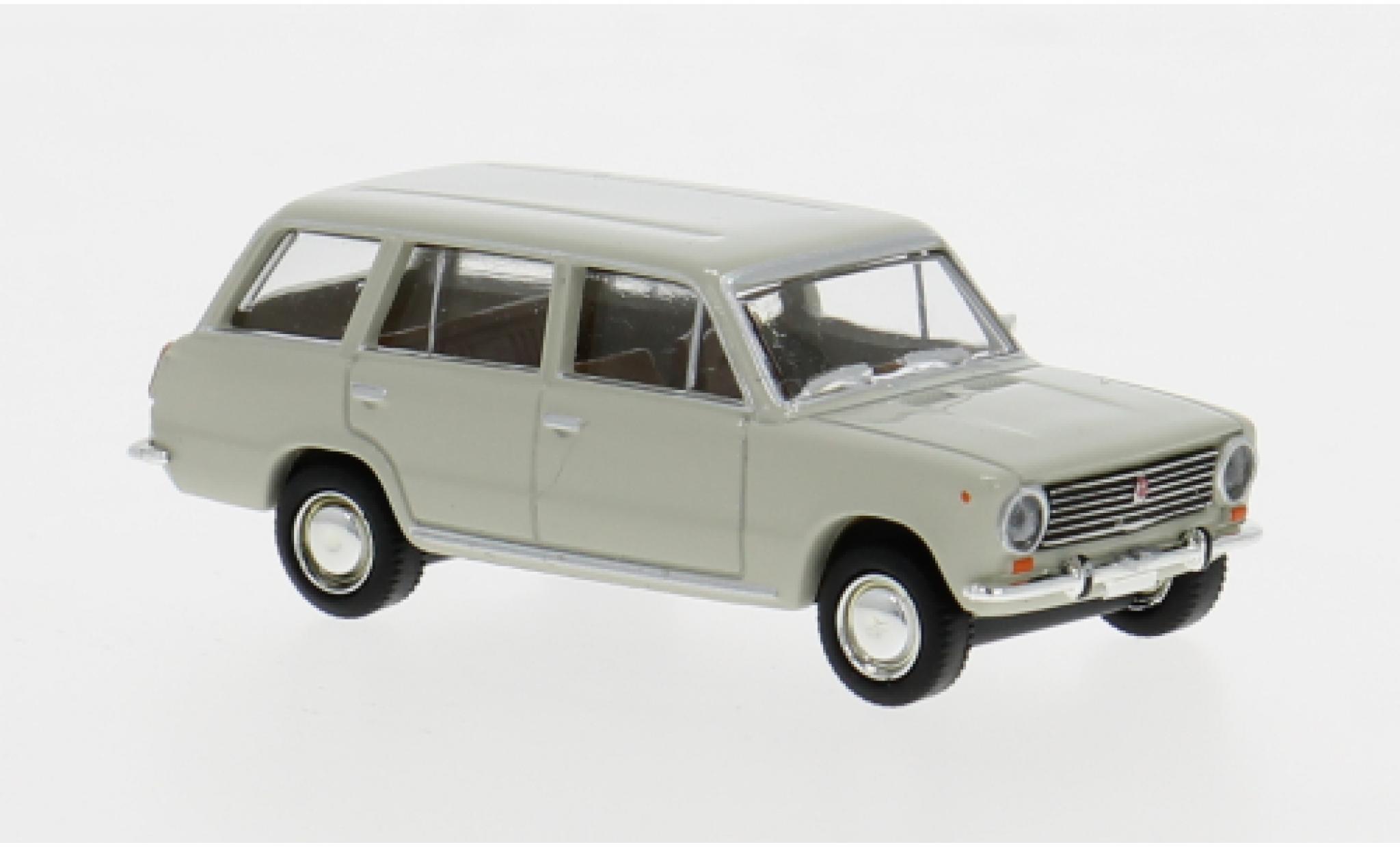 Fiat 124 1/87 Brekina Familiare grey 1966 1:87 diecast model cars
